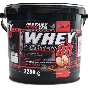 Protein VISION nutrition CFM whey protein 80 2280 g - jablko skořice