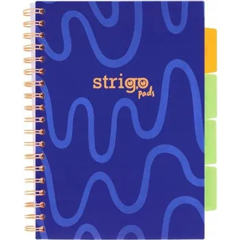 Sešit Sešit B5 s linkami Strigo, 100 listů