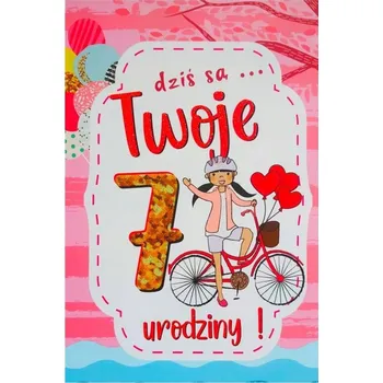 Obraz Přání k narozeninám pro dívku - 7 let