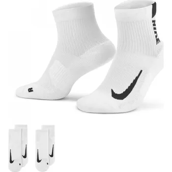 Pánské ponožky Nike Nike Ankle 2 Pack Running Socks White/Black MED (5-8)