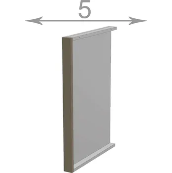 Kuchyňská linka Capri LP582, kuchyňský pilastr š.5, korpus grafit, čelo nymphaea alba