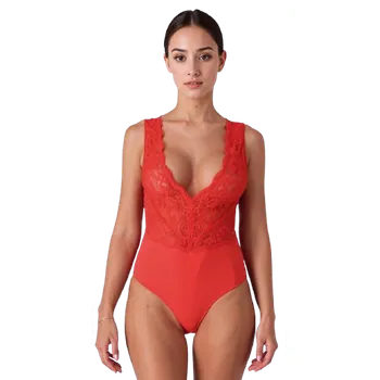 Dámské erotické prádlo Passion EVALIE body - červené S