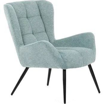 Křeslo Relaxační křeslo ušák QUEEN — látka, modrá