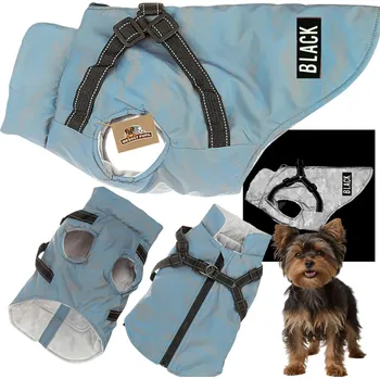 Obleček pro psa Bunda Wesoły Pupil modrá S