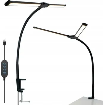 Lampička Stolní lampička Alogy LED lampa s klipem černá, výkon až 12 W