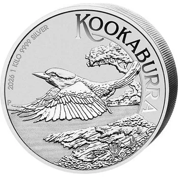 Stříbrná mince 1 kg Australian Kookaburra (Ledňáček) 2026