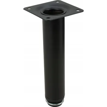 Obraz Nábytková noha, nožička Přímá černá výška 10 cm s nastavitelnou výškou