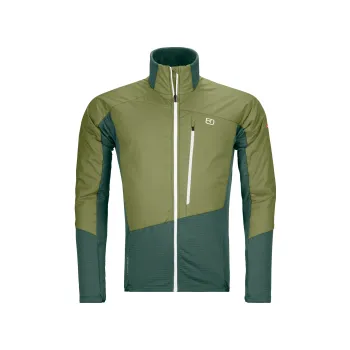 Ortovox Westalpen Swisswool Hybrid Jacket M wild herbs XXL; Zelená bunda + DÁREK DLE VÝBĚRU!