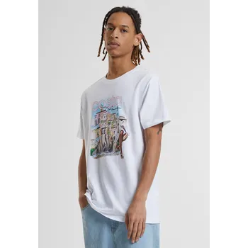 Pánská móda Bílé tričko Costa D' Amalfi Mister Tee bílá 2539165