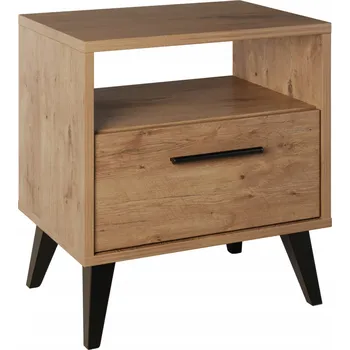 Noční stolek Noční stolek se zásuvkou noční stolek s poličkou DUB LANCELOT loft