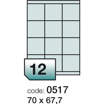 Papír Samolepící etikety Rayfilm Everyday 70x67,7 mm 100 archů R0ECO.0517A