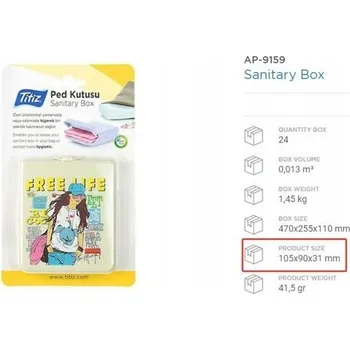 Elegantní zásobník / box na hygienické potřeby