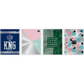 Sešit Sešit A5 s mřížkou Interdruk, tvrdé desky, 96 listů, vícebarevný