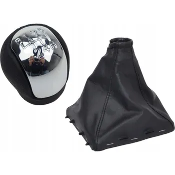 Rukojeť řadící páky 6 rychlostní stupňů, kožená + manžeta pro Opel Vectra C Signum