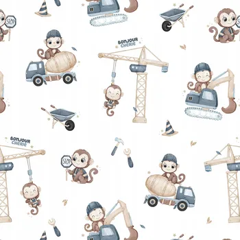 přikrývka Bavlněná přikrývka Starszaka XL 140x200 cm - motiv opička