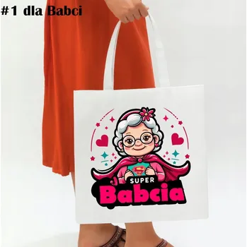 Nákupní taška pro babičku ke Dni babiček DÁREK SUVENÝR vychytávka S VLASTNÍM POTISKEM