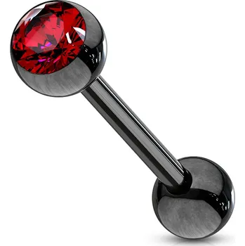 Piercing Šperky4U Piercing do jazyka černý - PJ01136-R