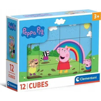 ostatní stavebnice Stavebnice prasátko Peppa 12 dílků 41195 Clementoni