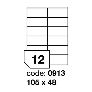Speciální papír Samolepící etikety Rayfilm Office 105x48 mm 100 archů, laser, R0119.0913