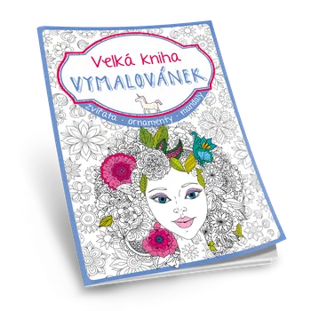 Antistresové omalovánky Velká kniha Vymalovánek jasně modrá (č. 1)