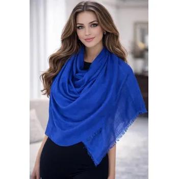 Šátek Dámský šátek 90 x 175 cm Jemný vzor 23-10 - tmavě modrý