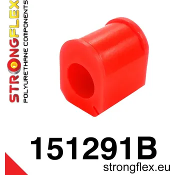 Silentblok nápravy 151291B: Strongflex Silentblok předního stabilizátoru 22mm Red