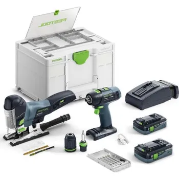 Sada nářadí FESTOOL Montážní sada - akumul. T 18+3/PSC 420 HPC I-Set 577630 577630 Sleva 24.1%, při nákupu nad 3500,-Kč doprava zdarma