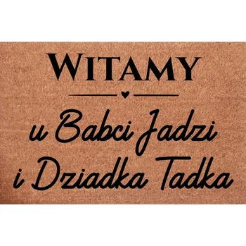 Rohožka Kokosová rohožka před dveře Vítejte u babičky a dědy + Jména Dárek