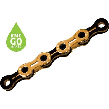 Řetěz na kolo KMC X11SL WAXED Ti-N Gold/Black 118 článků (Řetěz KMC X11SL WAXED Ti-N Gold/Black118 článků 11)