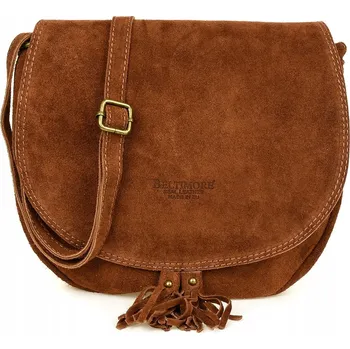Kabelka Beltimore kabelka, kožená kabelka přes rameno, hnědá