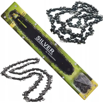 Pilová lišta VODÍCÍ LIŠTA 35cm 14" 1,3mm 50 ČLÁNKŮ + 2 ŘETĚZY PRO MOTOROVOU PILU STIHL