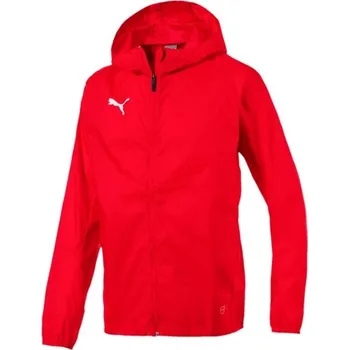 Pánská casual bunda Pánská bunda Puma LIGA TRAINING RAIN JACKET S Červená, Bílá