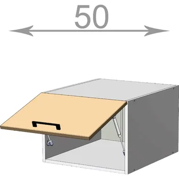 Kuchyňská linka Capri M5036, kuchyňská nádstavba š.50, korpus grafit, dvířka dub craft zlatý