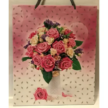 Dárková taška Dárková taška s květinami elegantní měkká
