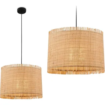 BRILONER Borra závěsné svítidlo, stínidlo ze slámy, E27 patice, přírodní - BRILONER BRI 4854014