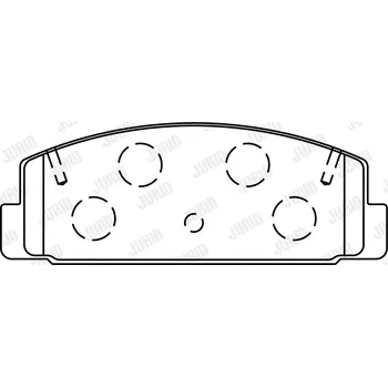Brzdová destička Sada brzdových destiček, kotoučová brzda JURID 572490J