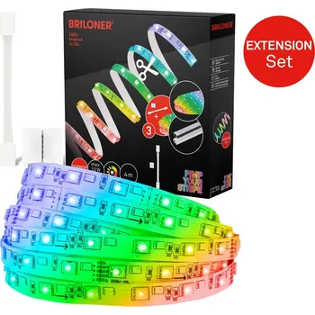 LED páska BRILONER Pimp Your Stripe prodlužovací sada LED Strip 4m, RGB+W, barevné programy - BRILONER BRI 2158384