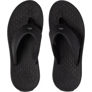 Pánské pantofle QUIKSILVER Plážové žabky Quiksilver Layover Travel unisex ČERNÁ