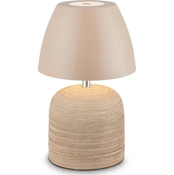 Lampička BRILONER Cera stolní lampa - 2,5W, 200lm, bezdrátová, IP44, LED, stmívatelná, teplá bílá, béžová - BRILO BRILO 7593011