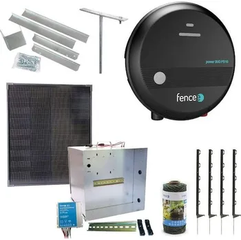 Pro koně Expert sada solární ohradník - Kompletní přenosná schránka + 1J zdroj, panel 40 W, lanko 2,5 mm