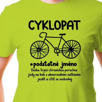Pánské tričko Tričko Vtipná | Vtipné tričko pro cyklisty