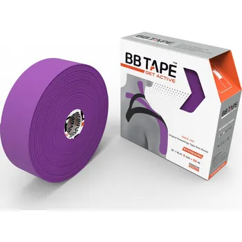 Tejpovací páska Kineziologický tejp BB Tape - 32 m x 5 cm Barva: fialová