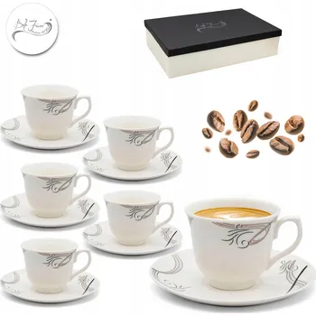 Bella Fiore Šálek BIANCO FIORENZA porcelán 200 ml 6 ks