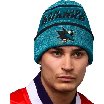 Čepice Čepice Fanatics Sideline Beanie 2 Jaquard San Jose Sharks Senior