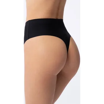 Kalhotky Vysoká bezešvá tanga Simple String Maxi černá M