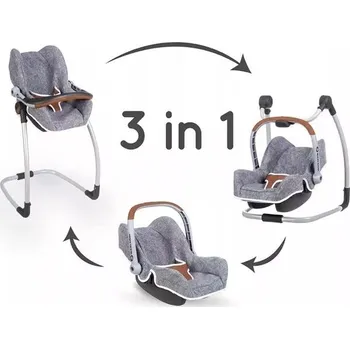 Dětsný nábytek Smoby 3v1 jídelní židlička 240216