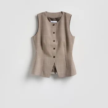 Dámské sako Reserved - Kostkovaná vesta - vícebarevná - 933HU-MLC - 933HU-MLC-M