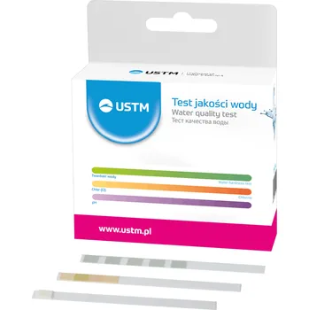 bazénový tester USTM TEST-1 – tester vody (tvrdost, pH, volný chlór), proužkový