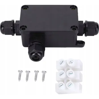 Elektroinstalační krabice Elektroinstalační krabice s vývodkami 3x IP68, vodotěsná, pro venkovní použití