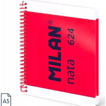 Zápisník Zápisník A5 Milan, 80 listů, tvrdé desky